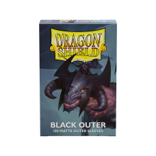 Dragon Shield Matte Black Outer Sleeves 100