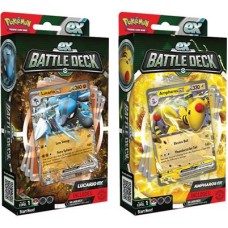 Pokemon Ampharos ex & Lucario ex Battle Deck Set